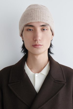 COS Women's Berretto In Lana E Cashmere in Beige