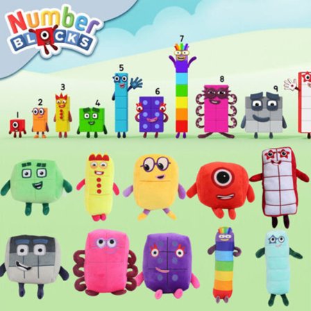 Numberblocks Plysch Doll Toy Gift Educational Premium Stuffed - spot sales