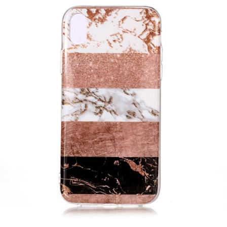 Marmorskal Med Linjemönster Till Iphone Xs
