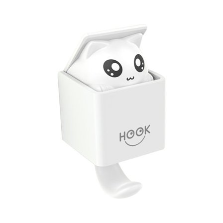 Søde katte vægmonterede knager til frakker, tørklæder, hatte, håndklæder, tasker, boligindretning