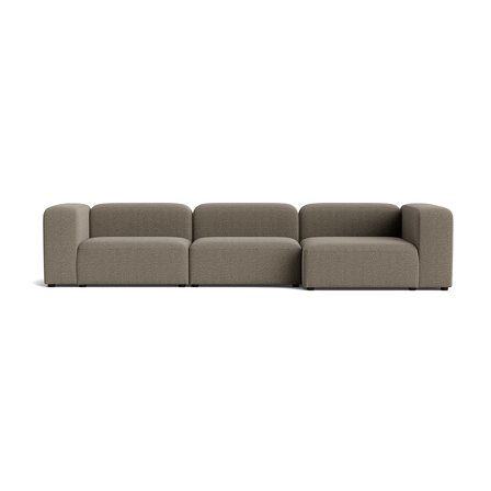 Milo XL chaiselong sofa, højrevendt | 360cm - Nordic Grå - 360x130x72 - Sofa, chaiselong