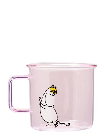 Muurla Moomin Glass Mug Snorkmaiden - Pink - 35 CL