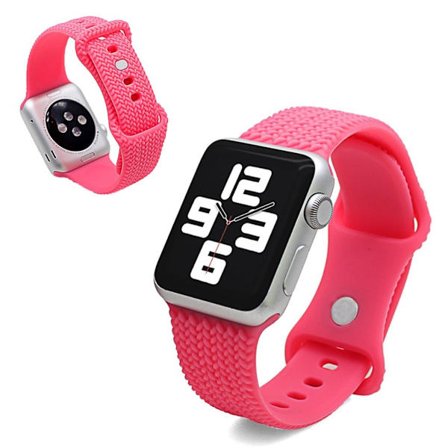 Apple Watch Series 6 / 5 40mm woven pattern silicone strap - Pink
