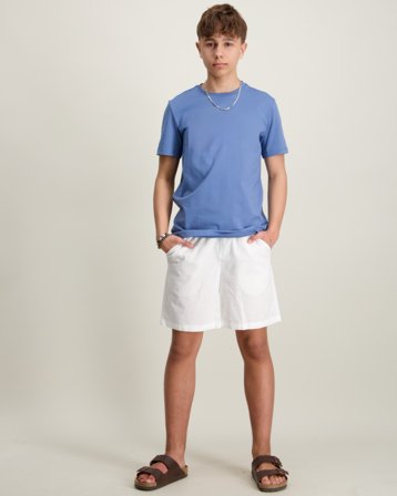 Grunt GROle Linen Shorts Hvit Shorts Gutt - Kids Brand Store