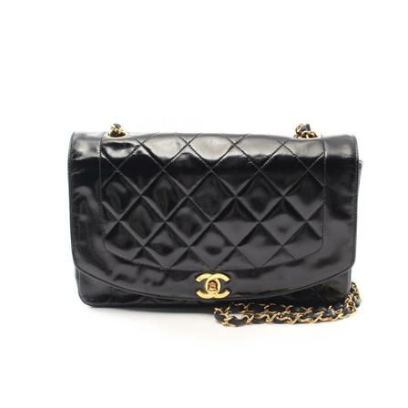 Chanel Vintage Pre-owned Shoulder Väska svart, Dam Vintage Väskor, Dam, Storlek: ONE SIZE