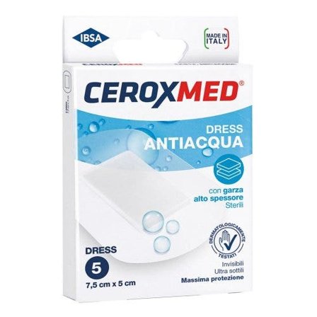 Ceroxmed Cerotti Antiacqua 7,5x5 cm 5 Pezzi