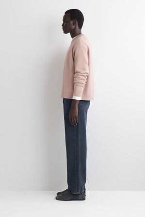 COS Men's Maglione Girocollo In Cotone in Rosa
