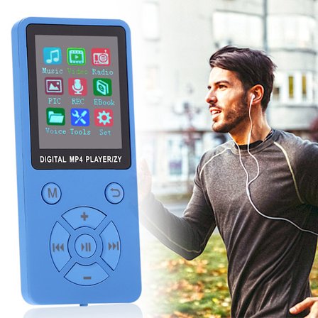 Mini LCD-skärm MP4 mediaspelare stödjer 32G TF-kort Ultra tunn Mp4-spelare med FM E-bok