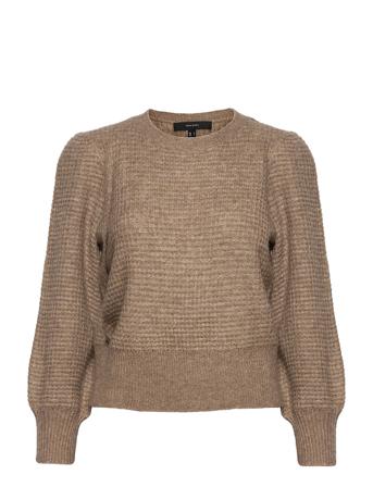 Vmallison Ls O-Neck Blouse Ga Bf Brown Vero Moda