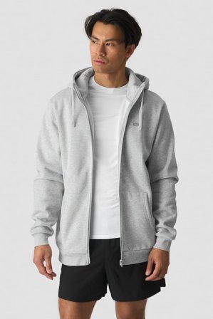 ICANIWILL - Everyday Zip Hoodie Light Grey Melange - Heren - sportkleding van ICIW