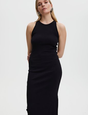 Gestuz Drewgz Sl Long Dress Noos - Black - L