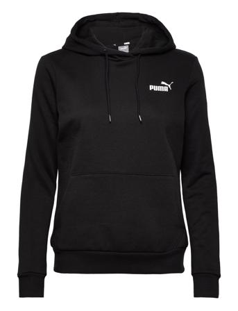 Ess Small Logo Hoodie Fl Hoodie Trøje Sort PUMA