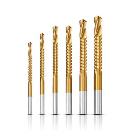 HSS-kierteenporaustyökalusarja Suora varsi Nopea teräs Metallille Puulle Muoville 6 kpl Poranteräsettiä (3mm, 4mm, 5mm, 6mm, 6,5mm, 8mm, yhteensä 6 
