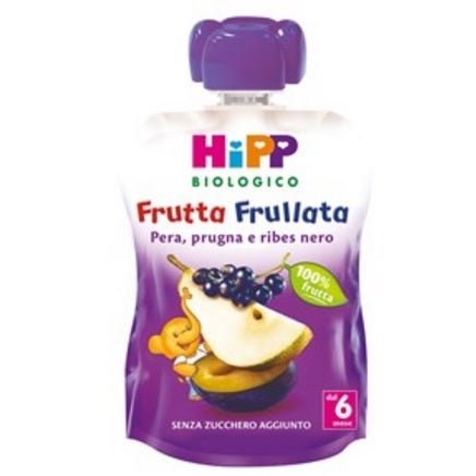 Hipp Bio Frutta Frullata Pera Prugna Ribes 90g 6Mesi+