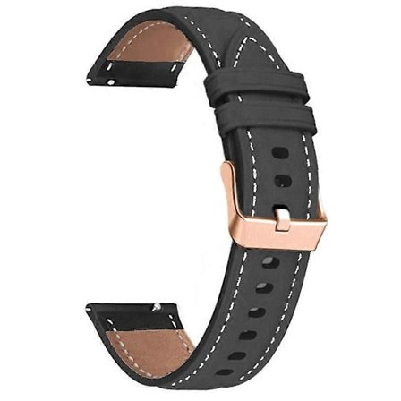 18mm PU Läderarmband för Huawei Watch GT 5 Pro 42mm/GT 5 41mm/GT 4 41mm Roséguldfärgat Spänne Klockarmband db