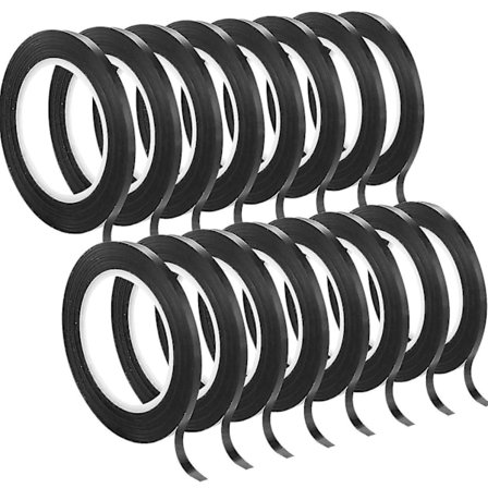 16 stk. Whiteboard Grafisk Diagram Tape - Tynd Sort Gitter Grafisk Tape - 3mm