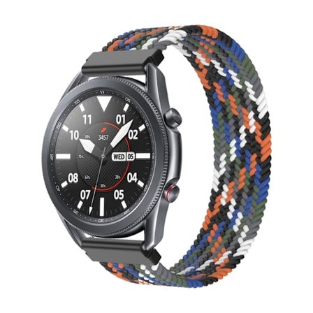Elastiskt klockarmband i nylon för Samsung Galaxy Watch 4 - Jeansblå Storlek: M