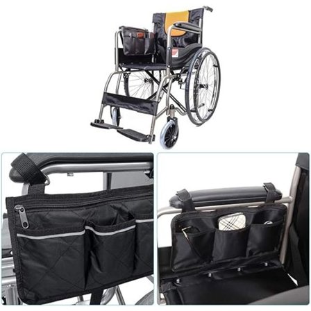 1 st svart handsfree hängande armstödshandtag förvaring