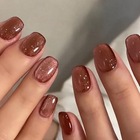 French Fake Nails Ballerina False Nail Cat Eye Press on Nails