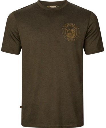 Härkila M's Game Short-Sleeved T-Shirt Willow Green Stag Willow Green Moose