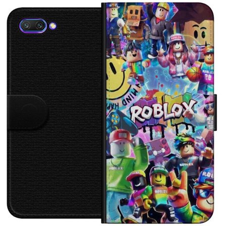 Yhteensopiva Lompakkokotelo Honor Honor 10 Suuri värikäs Roblox-maailma monilla hahmoilla, energinen pelikuvaus täydellinen lastenhuoneisiin ja pel