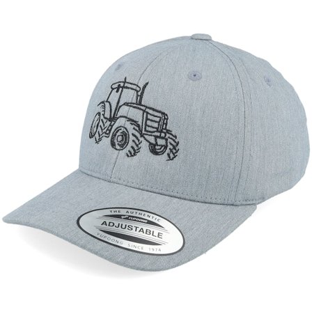 Kinder Kiddo Cap - Grau adjustable Cap - Kinder Tractor Outline Heather Grey Adjustable @ Hatstore