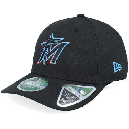 New Era - Negro adjustable Gorra - Miami Marlins MLB PR 9FORTY M-Crown Black Adjustable @ Hatstore