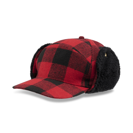 Kappe Brandit Lumberjack Rot/Schwarz Einheitsgröße