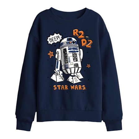 Star Wars Barn/Kids R2-D2 Tröja med Markeringar 7-8 År Marinblå