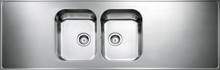 Intra Atlantic AH18-610-KV Diskbänk 1800x610 mm, vändbar, Kök