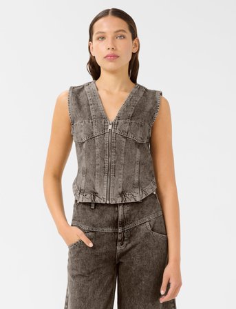 Gestuz Gzjosie Waistcoat - Grey - 40