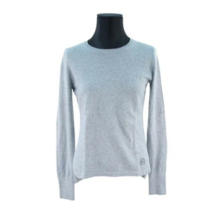Armani Pre-owned Pre-owned Cotton tops , Grijs , Dames , Maat: S