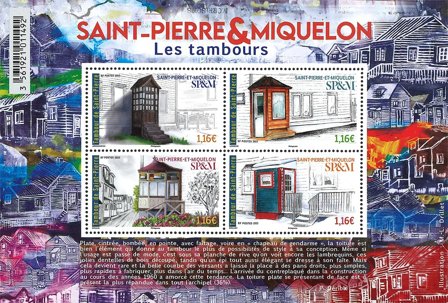 Saint Pierre og Miquelon - Karnapper - Postfrisk miniark