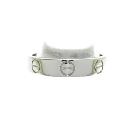 Cartier Vintage Pre-owned Vitt guld ringar grå, Dam Vintage Smycken, Dam, Storlek: ONE SIZE