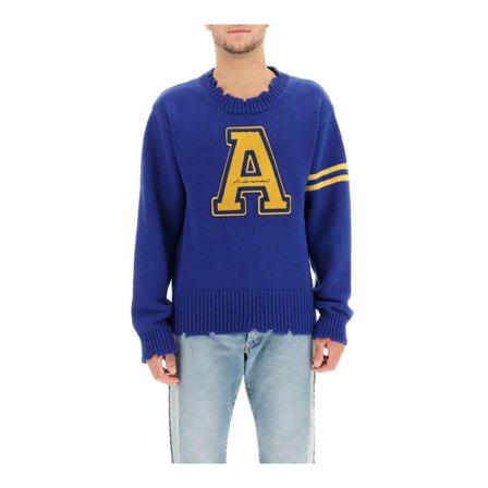 Andersson Bell, Round-neck Knitwear Blauw, Heren, Maat:L