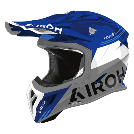 Motokrosová Helma Airoh Aviator Ace 2 Fury (2026) Lesklá modrá S