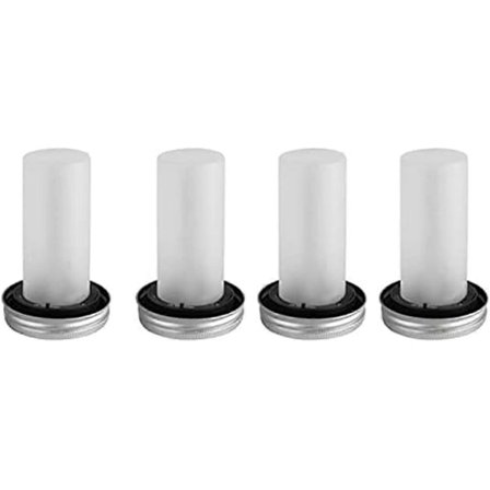 Mason Jar -valot, LED-aurinkokenno Mason Jar -kannet valot purkeille, simulaatioliekki