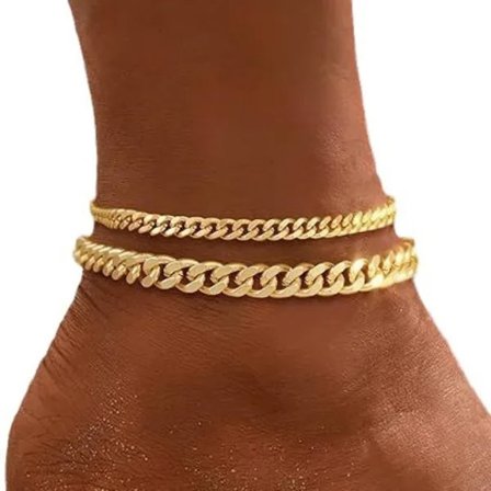 Gullankler for kvinner, vanntett - Delikate gullankler, trendy lagervare, gullbelagt, stablebar, kraftig cubansk lenke Ch