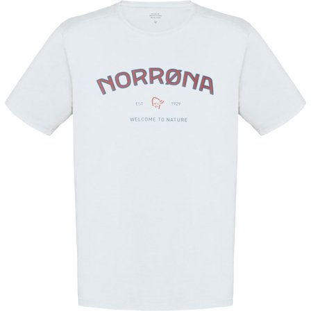 Norrøna Men's /29 Cotton Arch Logo Shirt Men short-sleeved sweaters White XL