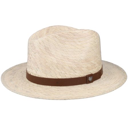 Brixton - Beige - straw - Hat - Messer Fedora Natural Straw Hat - Hatstore