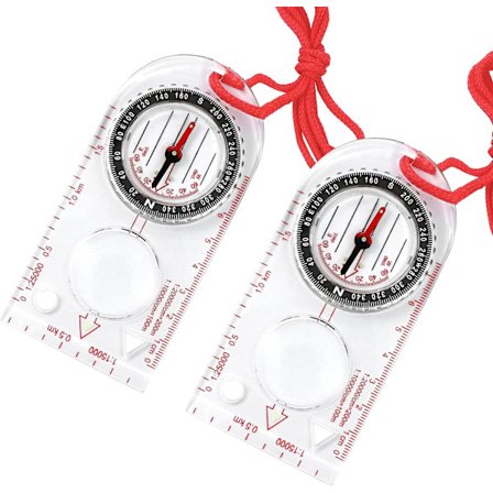 Camping Survival Glow in The Dark Militär kompass för vandring, camping, backpacking, utomhusaktiviteter