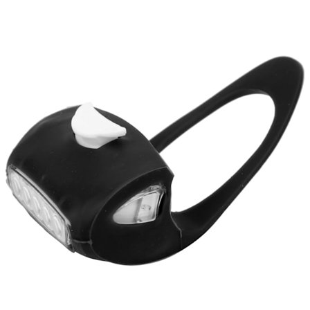 Cykel 7 LED Lys Kørelygte Foran Bagpå Dobbelt Farve Lys Cykeludstyr Sort