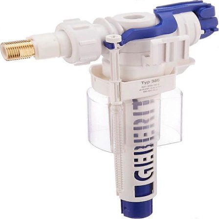 Toiletventil, Geberit, Hvid/Blå