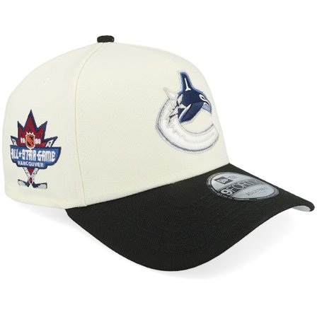 New Era - NHL Weiss Adjustable Cap - Hatstore Exclusive x Vancouver Canucks 9FORTY All Star Game Chome/Black 98 A-Frame Adjustable @ Hatstore