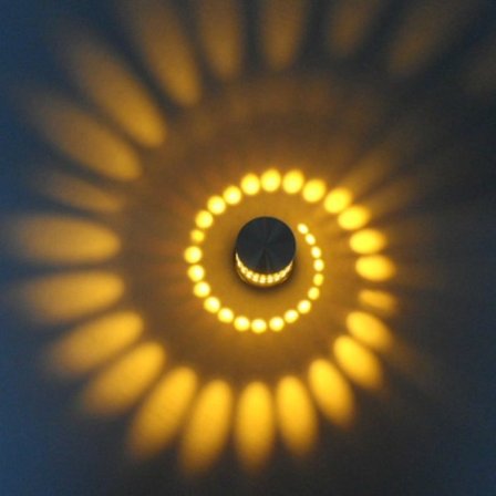 3 Watt LED væglampe, aluminium væglampe, badeværelseslampe, moderne