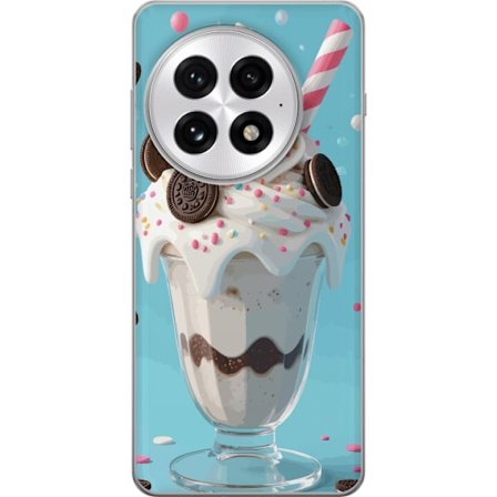 Yhteensopiva Puhelinkuori OnePlus 13 Milkshake juliste jäätelö lasi jälkiruoka keksit kerma Oreo makeiset karkki kawaii sininen tausta taide