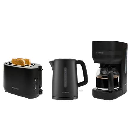 Champion Nordic Paket Frukostserie Matte Black Series Köksmaskiner Svart