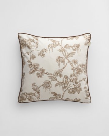 GANT Wohnaccessoires Sateen Kissenhülle mit Baum-Print (50x50) Beige