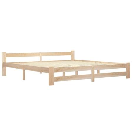 Vidaxl Sängram Med 4 Lådor Massiv Furu 200x200 Cm Brun
