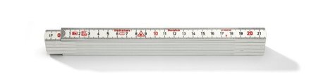 Hultafors GE 59-2-10 VI Måttstock 2 meter Vit, Mätinstrument